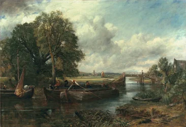 Utsikt över Stour nära Dedham, 1822